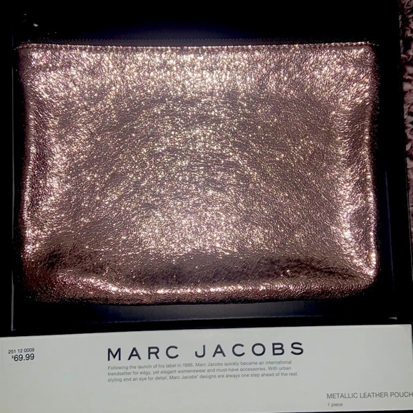 Marc jacobs for target pouch spring nib classic metallic leather clutch party - Picture 1 of 1